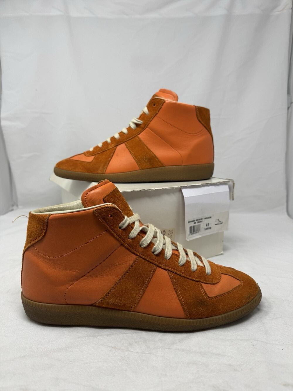 Maison Margiela GAT High Orange size 41 (US8) made in Italy